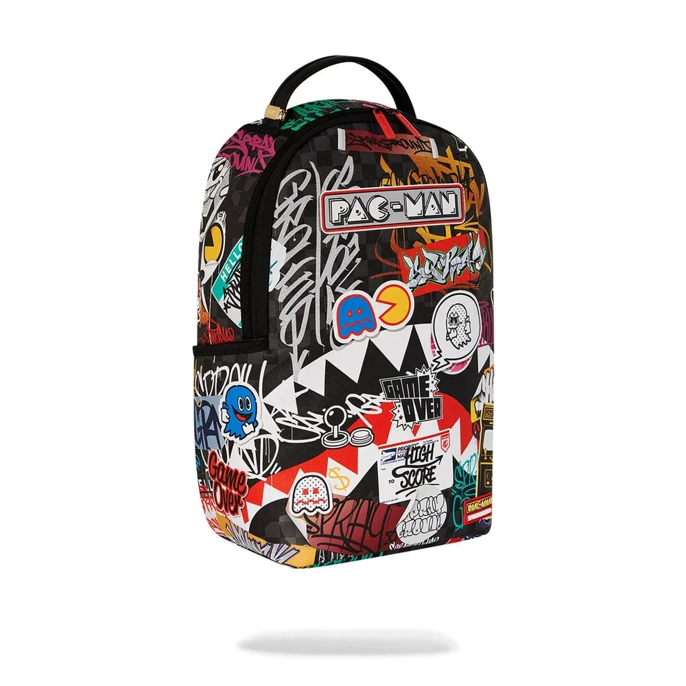Sprayground Pacman Stickers DLXSV Unisex Multicolor Shoulder Strap Backpack DSB4